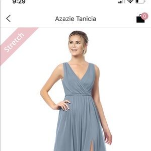 Azazie Tanicia dress - dusty blue